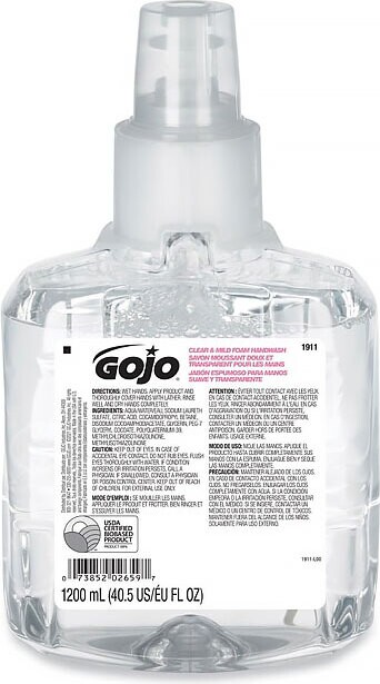 GOJO Savon à mains en mousse Ultra Doux, 1200 mL #JH191102000