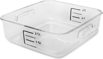 Square Food Storage Containers Crystal-Clear #RB630200CLR