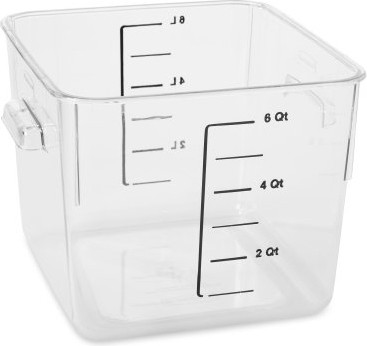 Square Food Storage Containers Crystal-Clear #RB630600CLR
