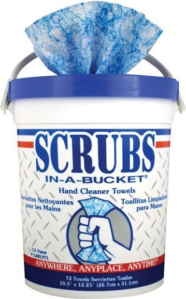 Hand Cleaner Towels SCRUBS in-a-Bucket #WH00DC42200 Hand Cleaner Towels SCRUBS in-a-Bucket #WH00DC42200