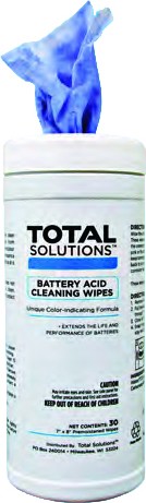 Lingettes nettoyantes pour l'acide de batterie Total Solutions #WH001525BW0