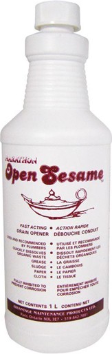 Open Sesame Fast Acting Drain Opener #WH001001000 Open Sesame Fast Acting Drain Opener #WH001001000
