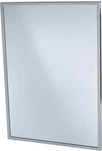Miroir avec contour en acier inoxydable #FR941243600 Miroir avec contour en acier inoxydable #FR941243600