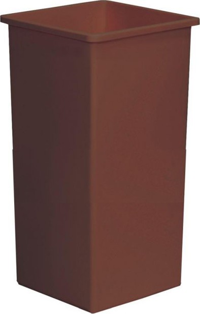 Poubelle 32 gal carrée, Brune #WH0032BR000