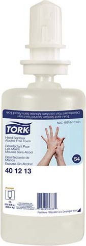 Assainisseur mousse sans alcool pour les mains Tork Premium #SC004012130 Assainisseur mousse sans alcool pour les mains Tork Premium #SC004012130