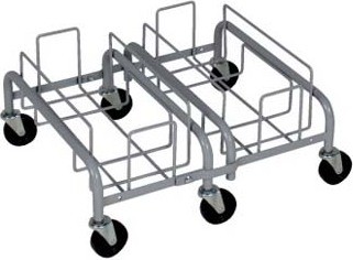 Chariots multiples en acier Waste Watcher #BU103748000