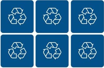 Étiquettes de recyclage Waste Watcher #BU100208000