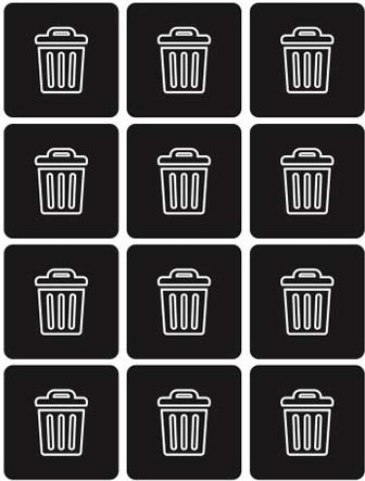 Recycling Labels Waste Watcher #BU100207000
