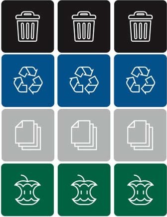 Étiquettes de recyclage Waste Watcher #BU100205000 Étiquettes de recyclage Waste Watcher #BU100205000