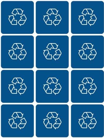 Étiquettes de recyclage Waste Watcher #BU100209000 Étiquettes de recyclage Waste Watcher #BU100209000