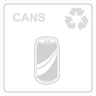 Étiquettes de recyclage Waste Watcher, Blanc-Transparent #BU102880000
