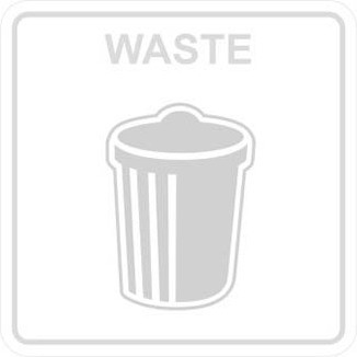 Étiquettes de recyclage Waste Watcher, Blanc-Transparent #BU102910000