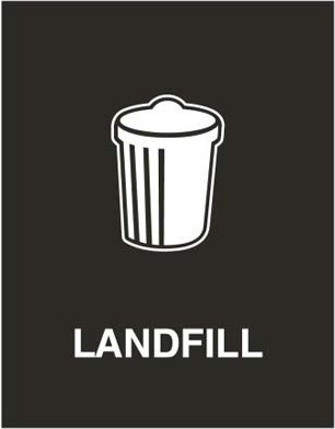 Étiquettes de recyclage Waste Watcher, Colorés #BU103826000
