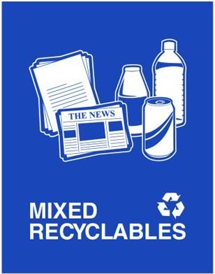Étiquettes de recyclage Waste Watcher, Colorés #BU103827000