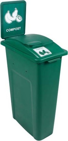 Contenant pour compost Waste Watcher, couvercle fermé #BU101041000