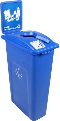 Contenant pour recyclage mixte Waste Watcher #BU101044000