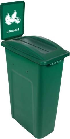 Single Container for Organic Waste (Compost) Watcher, Swing Lid #BU104355000