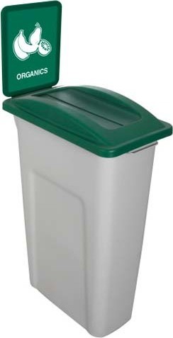 Single Container for Organic Waste (Compost) Watcher, Swing Lid #BU104353000