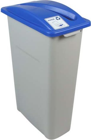 Waste Watcher Single Container for Paper, Grey #BU100935000