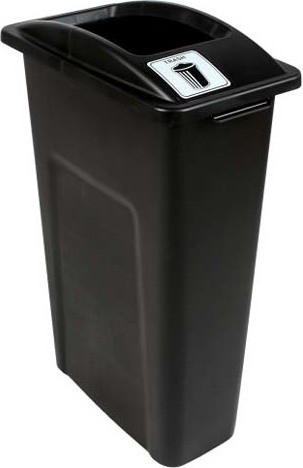 Poubelle pour ordures avec couvercle ouvert Waste Watcher #BU101019000