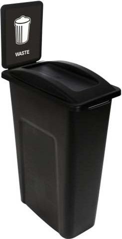 Single Waste Container Waste Watcher, Swing Lid #BU104354000 Single Waste Container Waste Watcher, Swing Lid #BU104354000