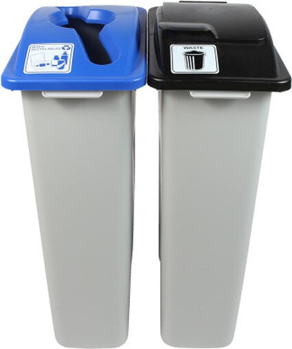 WASTE WATCHER Station de recyclage mixte 46 gal #BU100957000 WASTE WATCHER Station de recyclage mixte 46 gal #BU100957000