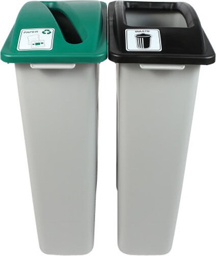 WASTE WATCHER Paper Waste Recycling Containers 46 Gal #BU100962000 WASTE WATCHER Paper Waste Recycling Containers 46 Gal #BU100962000