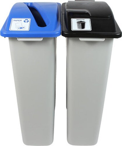 WASTE WATCHER Poubelles de recyclage du papier 46 gal #BU100961000 WASTE WATCHER Poubelles de recyclage du papier 46 gal #BU100961000