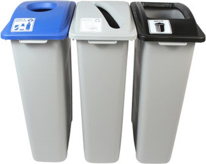 WASTE WATCHER Poubelles pour déchets, bouteilles et compost 69 gal #BU100978000