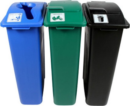 WASTE WATCHER Poubelles pour déchets, recyclable et compost 69 gal #BU101058000 WASTE WATCHER Poubelles pour déchets, recyclable et compost 69 gal #BU101058000