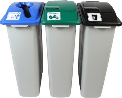 WASTE WATCHER Poubelles pour déchets, recyclage et compost 69 gal #BU100973000 WASTE WATCHER Poubelles pour déchets, recyclage et compost 69 gal #BU100973000