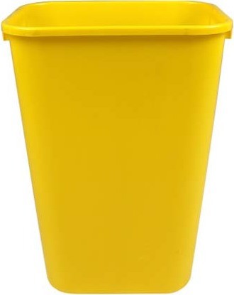 Single Indoor Wastebasket BILLI BOX, 10 gal #BU102341000