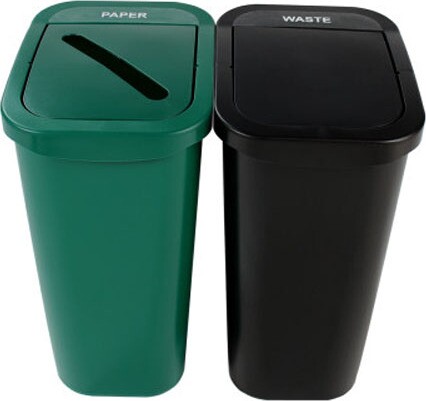 BILLI BOX Double Paper Recycling Wastebasket 20 Gal #BU100880000