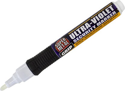 Water-Based White Ultraviolet Security Marker Super MET-AL #DS004510000 Water-Based White Ultraviolet Security Marker Super MET-AL #DS004510000