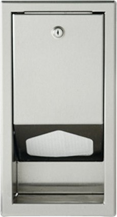 Distributeur de doublures sanitaires en acier inoxydable #FD200SSLD00 Distributeur de doublures sanitaires en acier inoxydable #FD200SSLD00