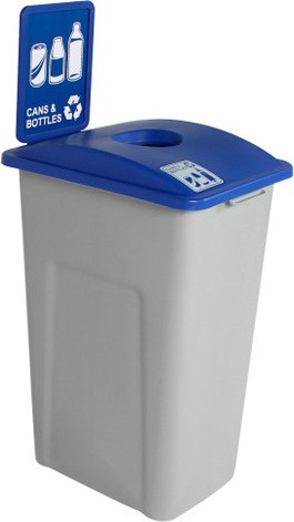 Waste Watcher XL Single Container for Cans & Bottle with Frame #BU101306000