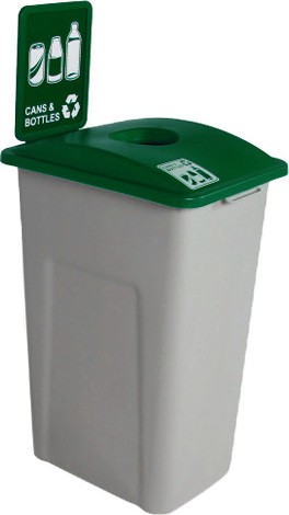 Contenant pour canettes et bouteilles avec cadre Waste Watcher XL #BU101307000 Contenant pour canettes et bouteilles avec cadre Waste Watcher XL #BU101307000