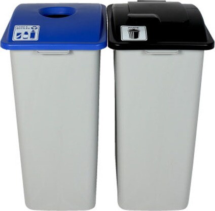WASTE WATCHER Cans and Bottles Recycling Station 64 gal #BU101318000