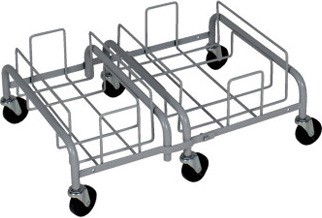 Combo duo chariots en acier pour contenants Waste Watcher XL #BU103738000 Combo duo chariots en acier pour contenants Waste Watcher XL #BU103738000