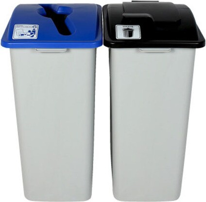 WASTE WATCHER Mixed Recycling Station 64 gal #BU101315000 WASTE WATCHER Mixed Recycling Station 64 gal #BU101315000