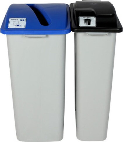 WASTE WATCHER Papers Recycling Station 55 Gal #BU101319000 WASTE WATCHER Papers Recycling Station 55 Gal #BU101319000