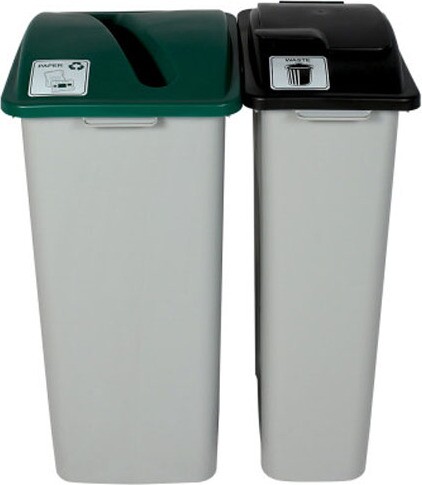 WASTE WATCHER Papers Recycling Station 55 Gal #BU101321000 WASTE WATCHER Papers Recycling Station 55 Gal #BU101321000