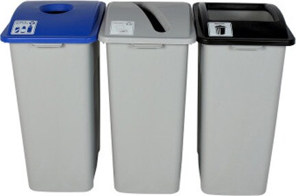 WASTE WATCHER XL Station pour déchets, canettes et papiers 87 gal #BU101340000