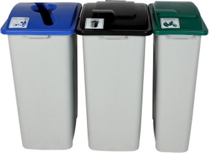 WASTE WATCHER XL Waste, Recycling and Compost Station 87 Gal #BU101335000 WASTE WATCHER XL Waste, Recycling and Compost Station 87 Gal #BU101335000