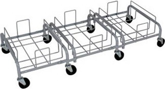 Triple Steel Dolly for Containers Waste Watcher XL #BU103867000