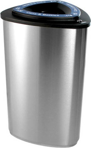 Contenant de recyclage en acier inoxydable BOKA XL #BU101224000 Contenant de recyclage en acier inoxydable BOKA XL #BU101224000