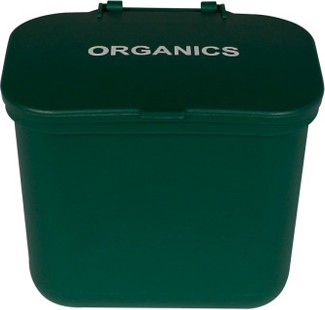 Hanging Office Waste Basket with Lid, 0.75 gal #BU101391000