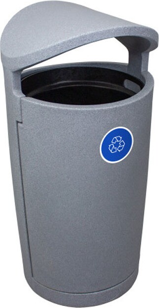 EURO Outdoor Mixed Recycling Container 36 Gal #BU104422000 EURO Outdoor Mixed Recycling Container 36 Gal #BU104422000