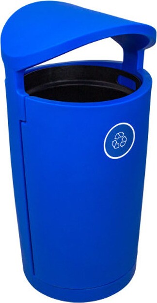 EURO Poubelle extérieur pour le recyclage mixte 36 gal #BU104423000