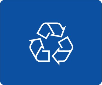 Étiquette de recyclage avec icône pour poubelle extérieure OCTO #BU100223000 Étiquette de recyclage avec icône pour poubelle extérieure OCTO #BU100223000